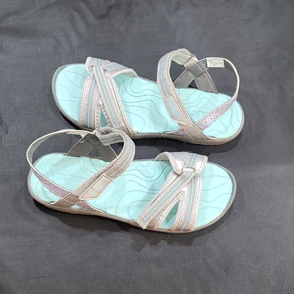 MAP CARMI VELCRO STRAP CLOSURE GIRL  OPEN TOE SANDAL - Picture 5 of 12